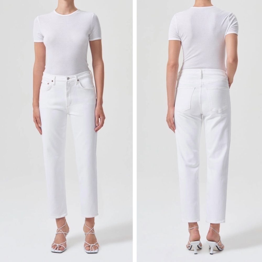 Agolde Kye Mid Rise Straight Crop in Cake, Style #: A9100-3001, Size 29